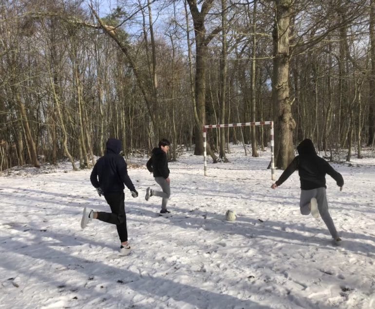sport au collège neige