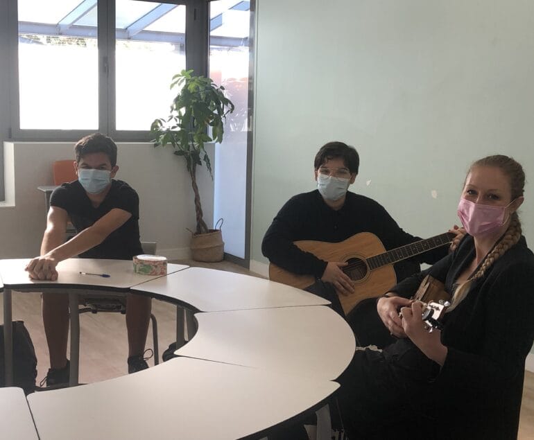 Musique et guitare au Lycée