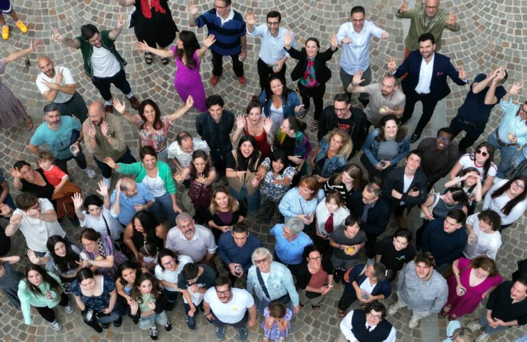photo de groupe parents d'élèves