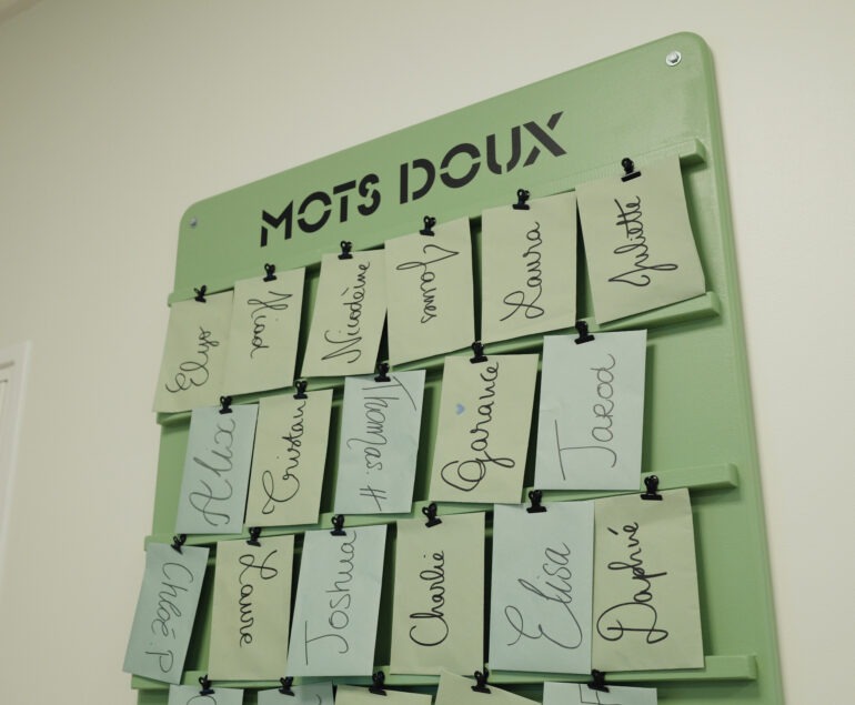 tableau mots doux